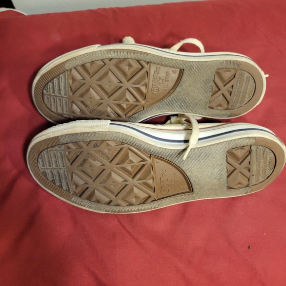 CONVERSE ALL STARS WHITE LOW TOPS - Picture 8 of 11